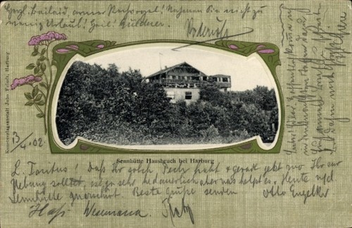 Jugendstil passepartout - jugendstil, ak